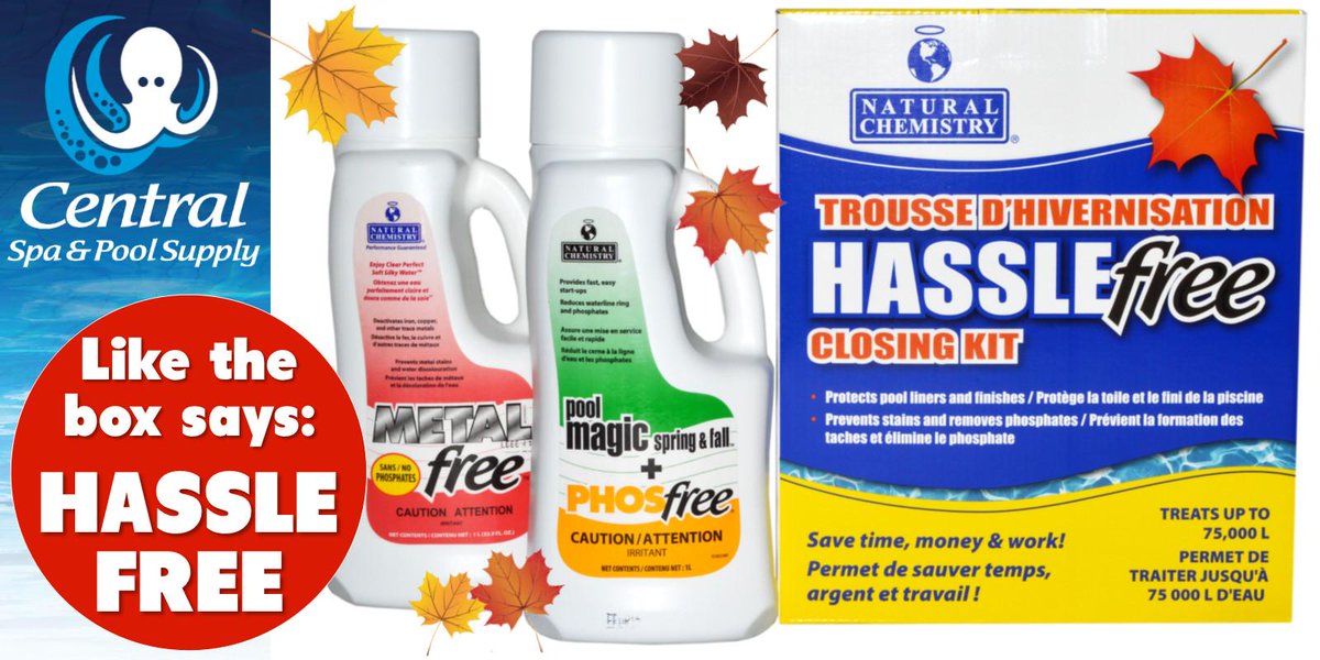 When you’re ready to close your pool, do it the HassleFree way.
#naturalchemistry #poolclosing