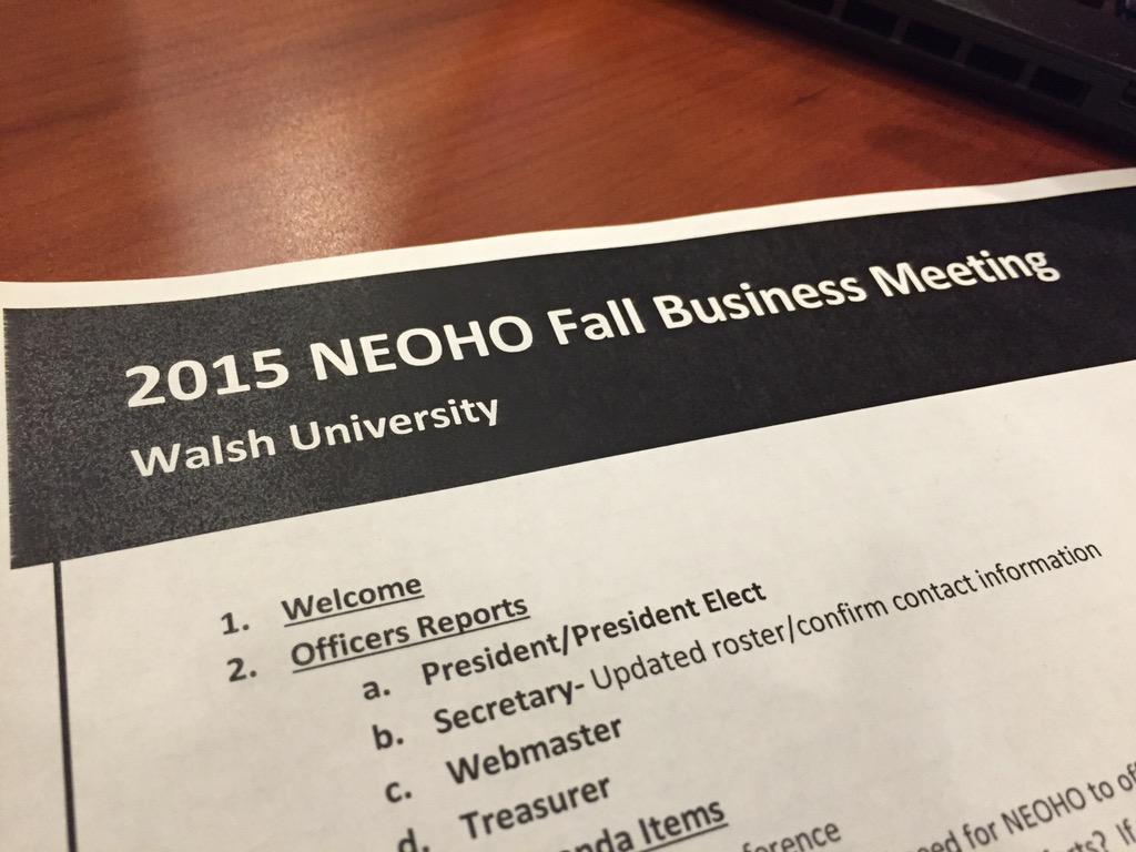 LordCarreon's tweet photo. @JCUResLife is excited to be at the #neoho Fall Business Meeting! Proud of our organization's treasurer, @bdolanIPA! http://t.co/7WpWRb9Mok