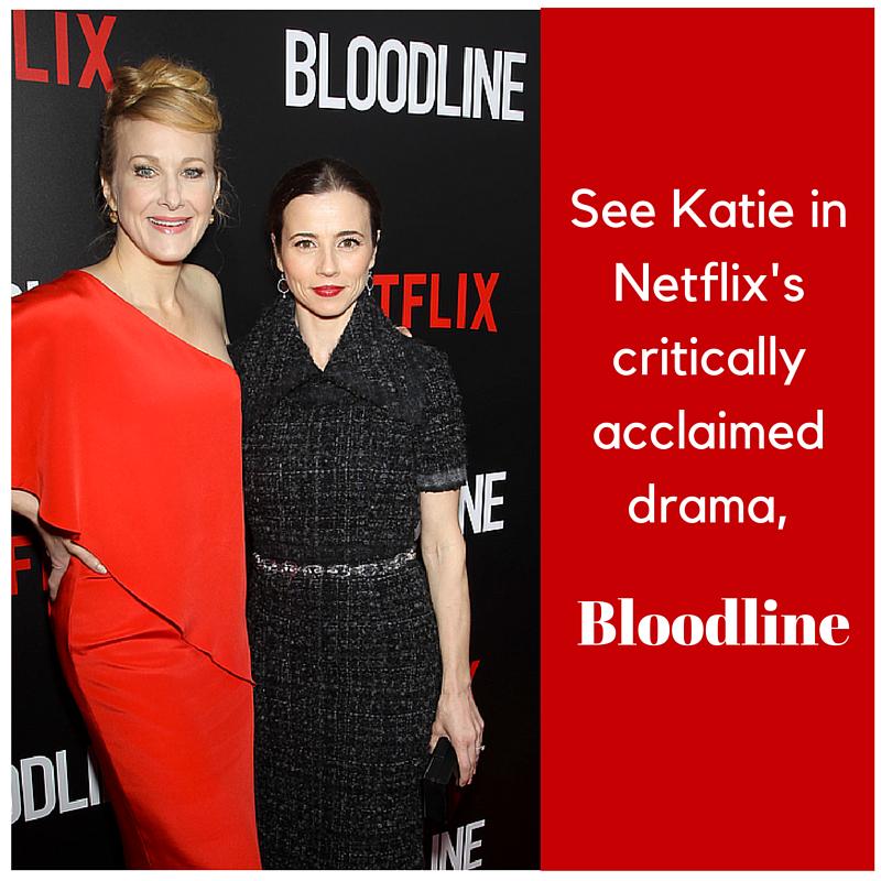 Katie is currently shooting season two of Netflix's drama Bloodline. Watch season 1 now. ow.ly/SFmNc