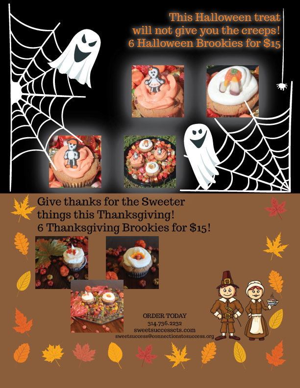 MeredithCTS's tweet photo. Order sweet treats for ghosts, goblins and little turkeys. @DoGoodFoodSTL #halloween #thanksgiving @katCTS http://t.co/anldb2IckB