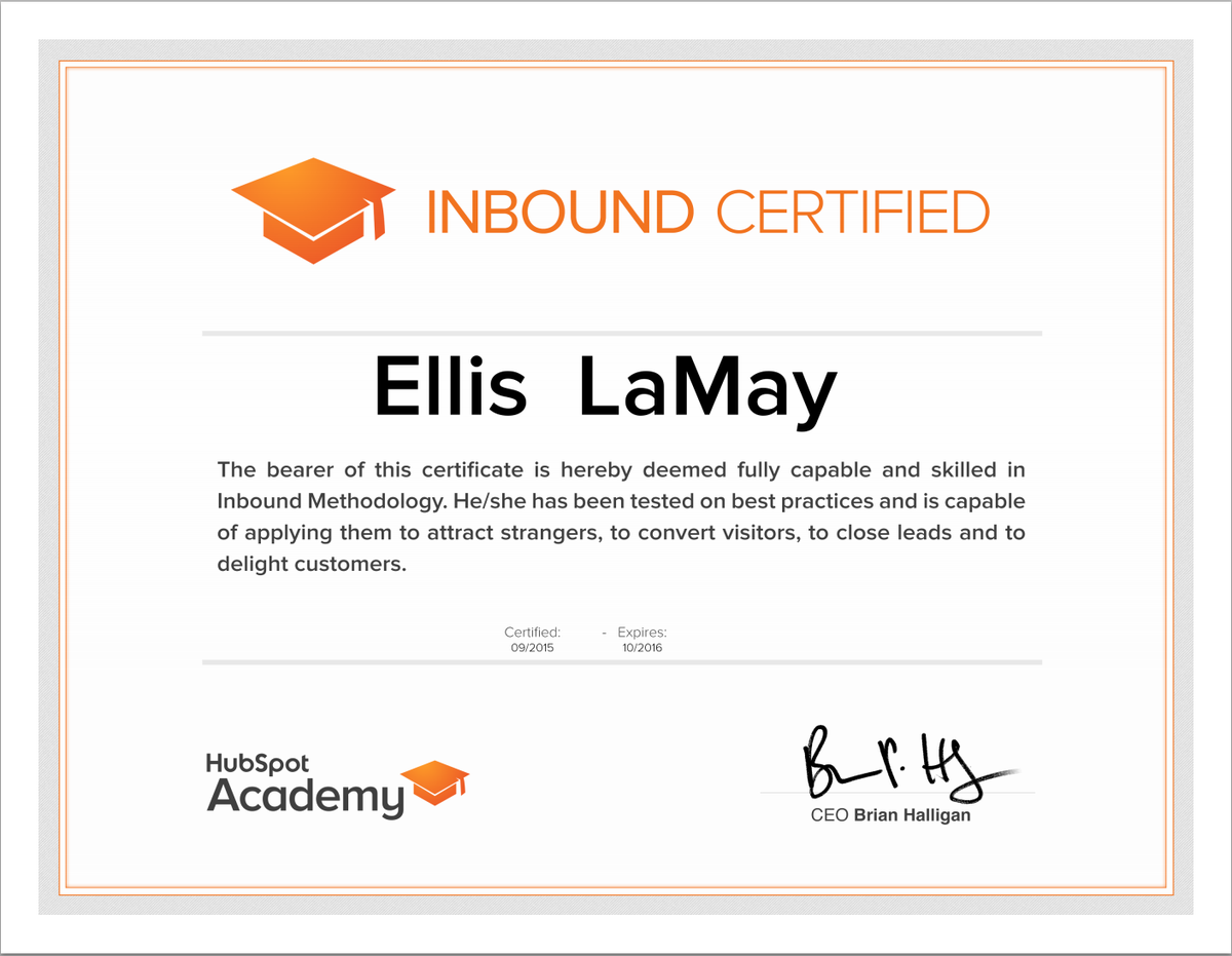 eclamay87's tweet photo. Boom! Looking forward to using this to help new clients. #inbound #HubSpot #CustomSuccess @BdownDigital http://t.co/d17PZNKm6o