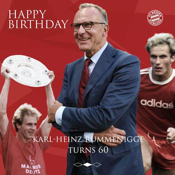Football ~ Happy Birthday to Karl Heinz Rummenigge 