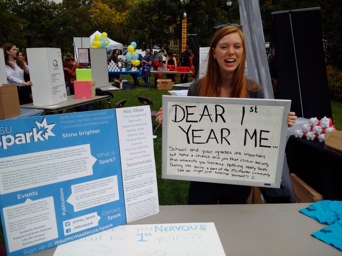 MSU_Spark's tweet photo. Come out to #MacHoCo with @msu_spark! What advice do you have for your first year self? @vtweeds #McSU http://t.co/aztfqV18h2
