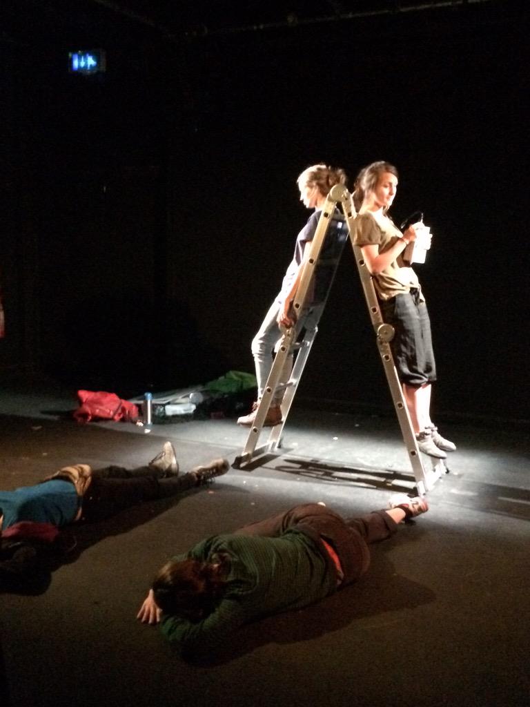 SouthernWildT's tweet photo. Dress rehearsal underway! Great tech thanks to the lovely @CamdenPT #TheOilandtheShard #CDD15 http://t.co/oFL6nMaAO7