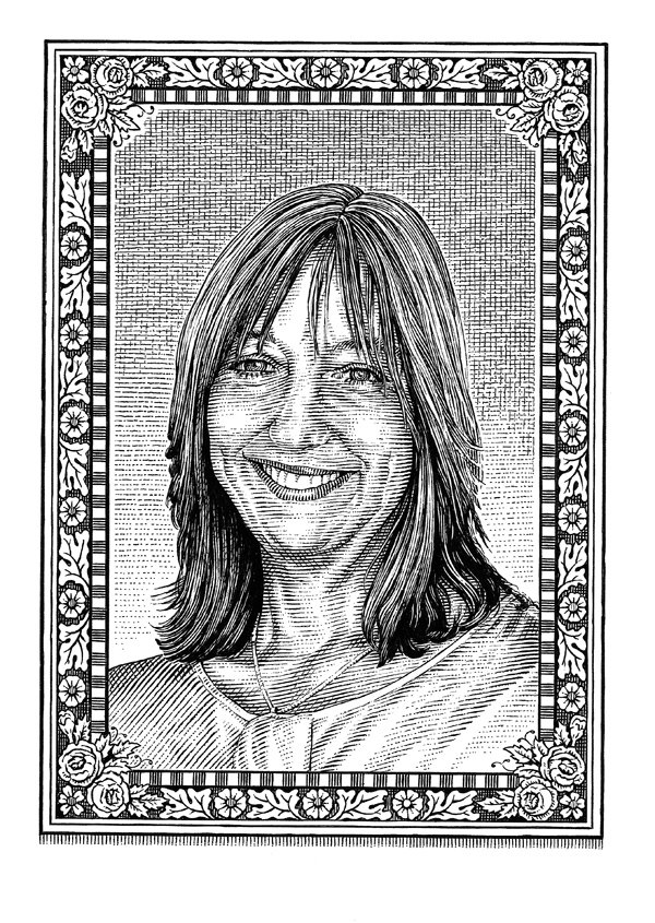 Happy Birthday Portrait by Dave Hopkins  