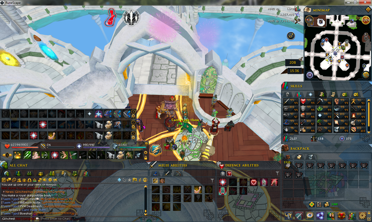 GlitchedRS's tweet photo. First #BonusExp goal completed. #99Crafting http://t.co/4q6xCwi5HT
