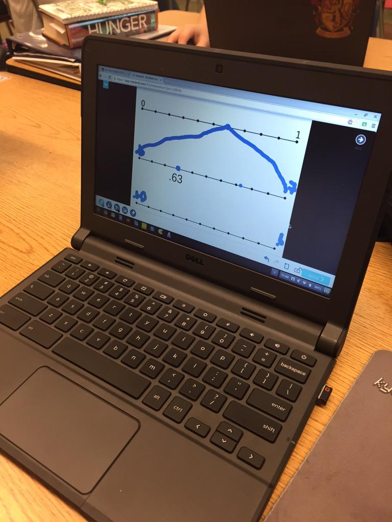 AngelaWojtecki's tweet photo. Working with @nearpod and number lines in math. #chromebooksinmath @NMS_Maly is doing awesome things! http://t.co/Vaf68m7RJE
