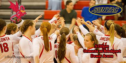 RedDragonSports's tweet image. Oneonta is hosting SUNYAC pool play today in the Dewar Arena. Oneonta will match up against Brockport at 5pm.