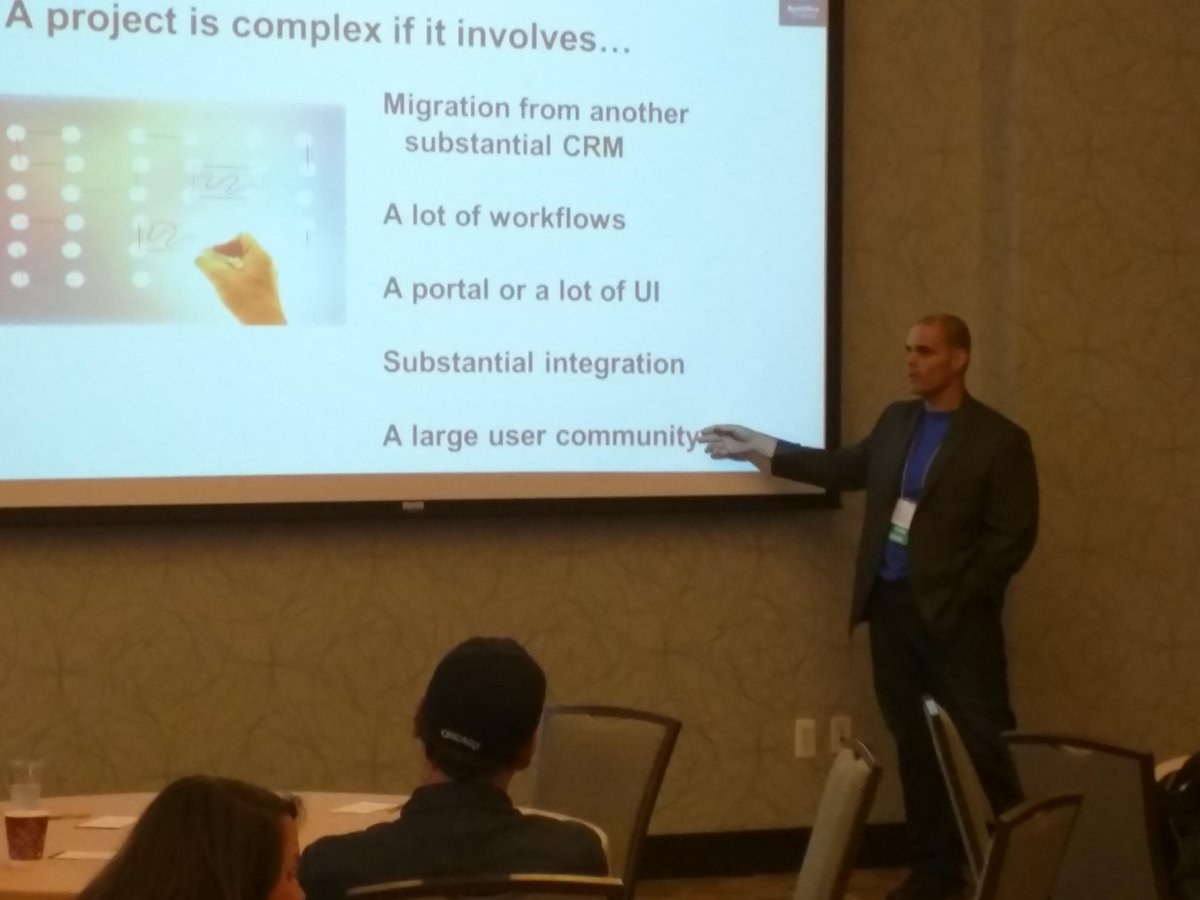 BackOfficeThink's tweet photo. A #CiviCRM project is complex if..... @pkeogan's session (Managing Large Projects) is underway #civiuser #nptech #dc http://t.co/mptuGTzV27