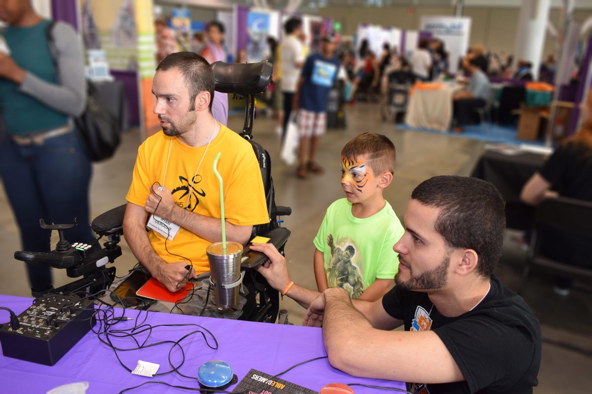 AbleGamers's tweet photo. Ryan used to be a gamer til his disability took it away. He teared up realizing w/ our help he can play with his son http://t.co/IxDesJCxMB