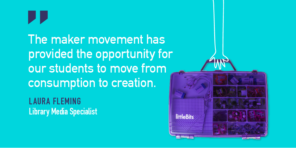 edutopia's tweet photo. Turn your classroom into a mini makerspace by entering to win a @LITTLEBITS workshop ($2,665): http://t.co/cS1glkeXOO http://t.co/AR3By5hPKP