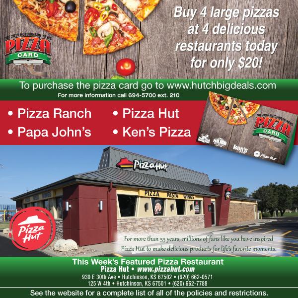 HutchHub1's tweet photo. Check out this weeks featured restaurant, Pizza Hut! Order your card today! http://t.co/idhncMtFao http://t.co/mvCjIr5SXg