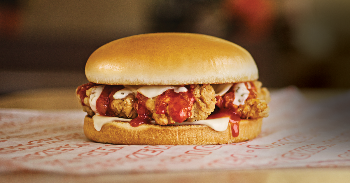 Whataburger's tweet photo. BREAKING NEWS: Enjoy our NEW Buffalo Ranch Chicken Strip Sandwich w/ crispy chicken strips &amp; our own Buffalo Sauce http://t.co/NurTBCnJL2