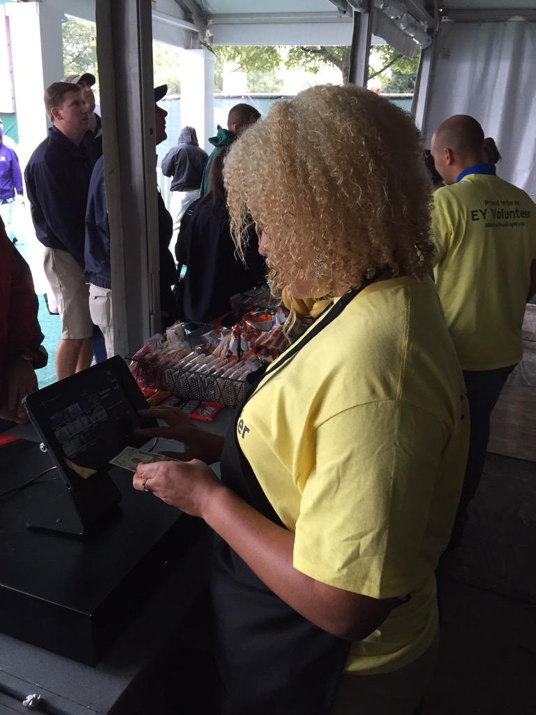 RyanRecruits's tweet photo. Helping the @AhimsaHouse fundraise by staffing concessions stands @PGATOUR  #eyconnectday2015 #EYCDSoutheast http://t.co/1e0xmM6Qji