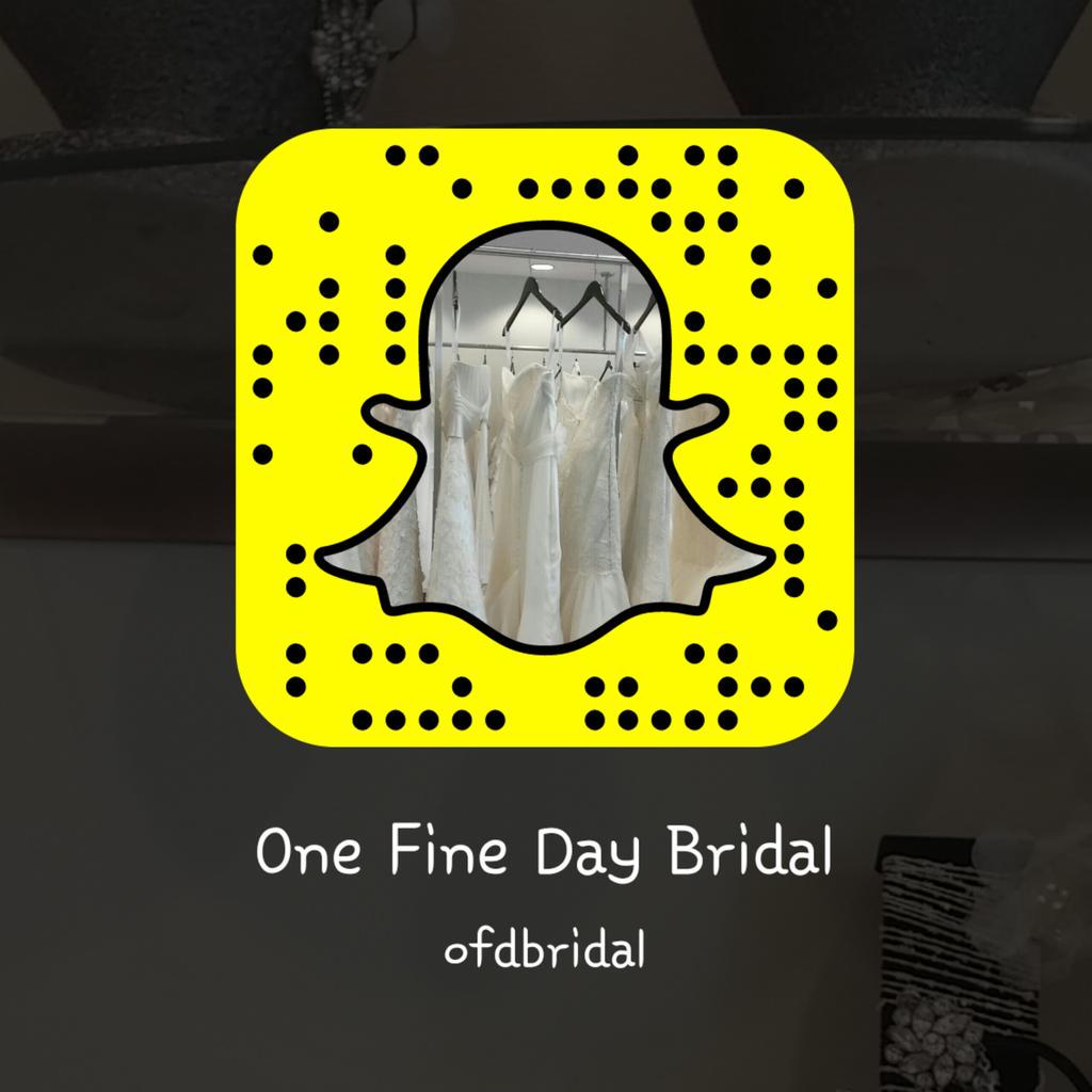 To see behind the scenes of a bridal boutique, follow us on Snapchat!