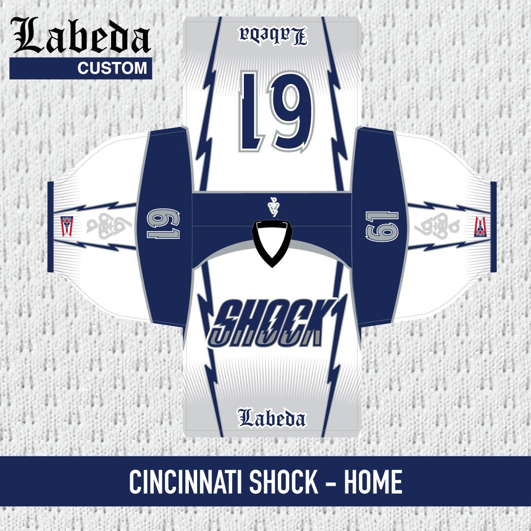 LabedaCustom's tweet image. It is time for #freshjerseyfriday again, today we are featuring the Cincinnati Shock. #labeda #inlinehockey