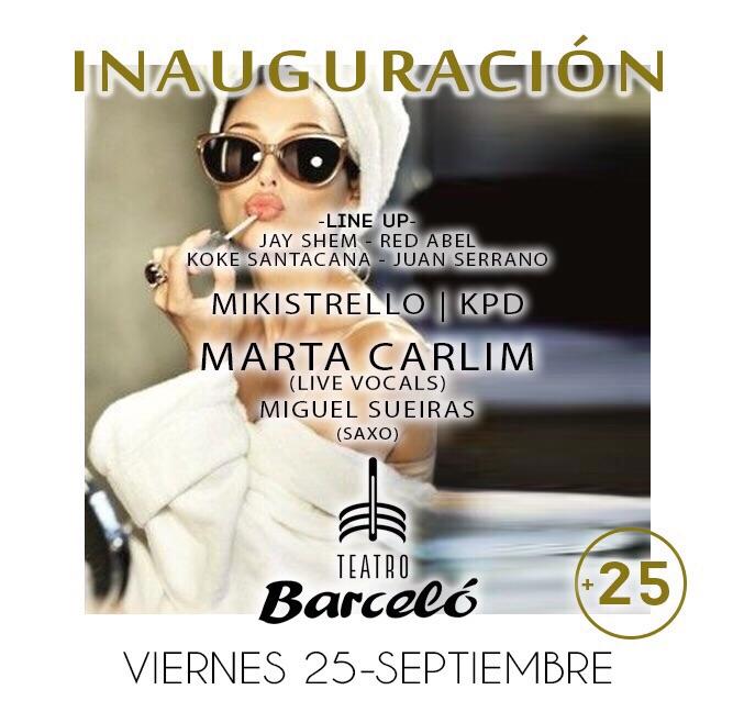 Veleznable's tweet photo. Esta noche inauguramos Teatro barceló. New season! Listas y reserva de botellas: 650124460 http://t.co/vSJLLv93CX