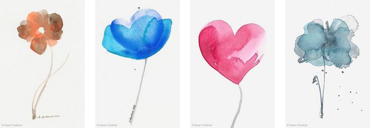 LovelyClusters's tweet image. Watercolor paintings and fine art prints of colorful, contemporary flowers by @kfaulknerart lovelyclusters.com/search/label/S…