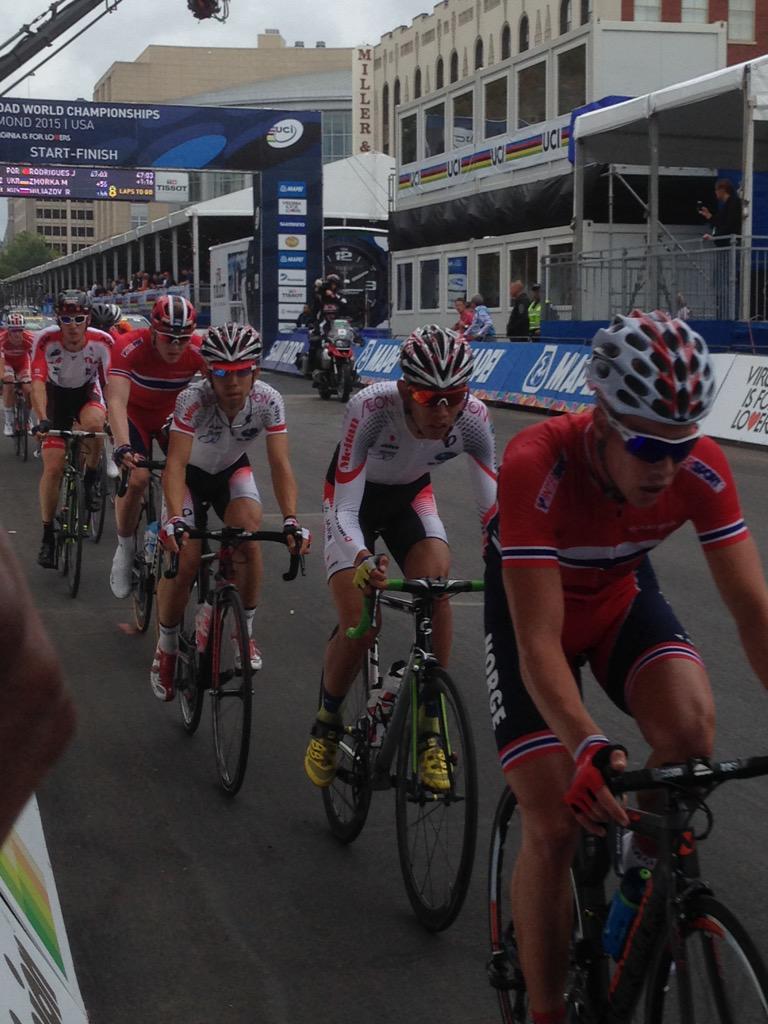 Runkaydrun's tweet photo. Thrilling to watch UCI race! @davidlamay why aren't you here working?! #Richmond2015 http://t.co/vLRs6y0j3b