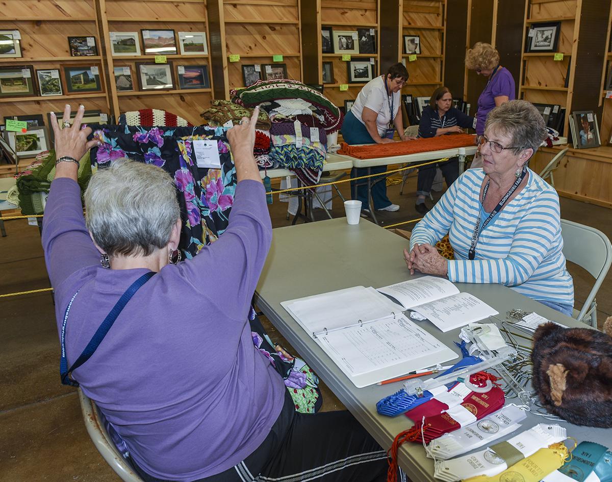 We're judging today. See the winners tomorrow, after the exhibit buildings open on the official first day of fair!