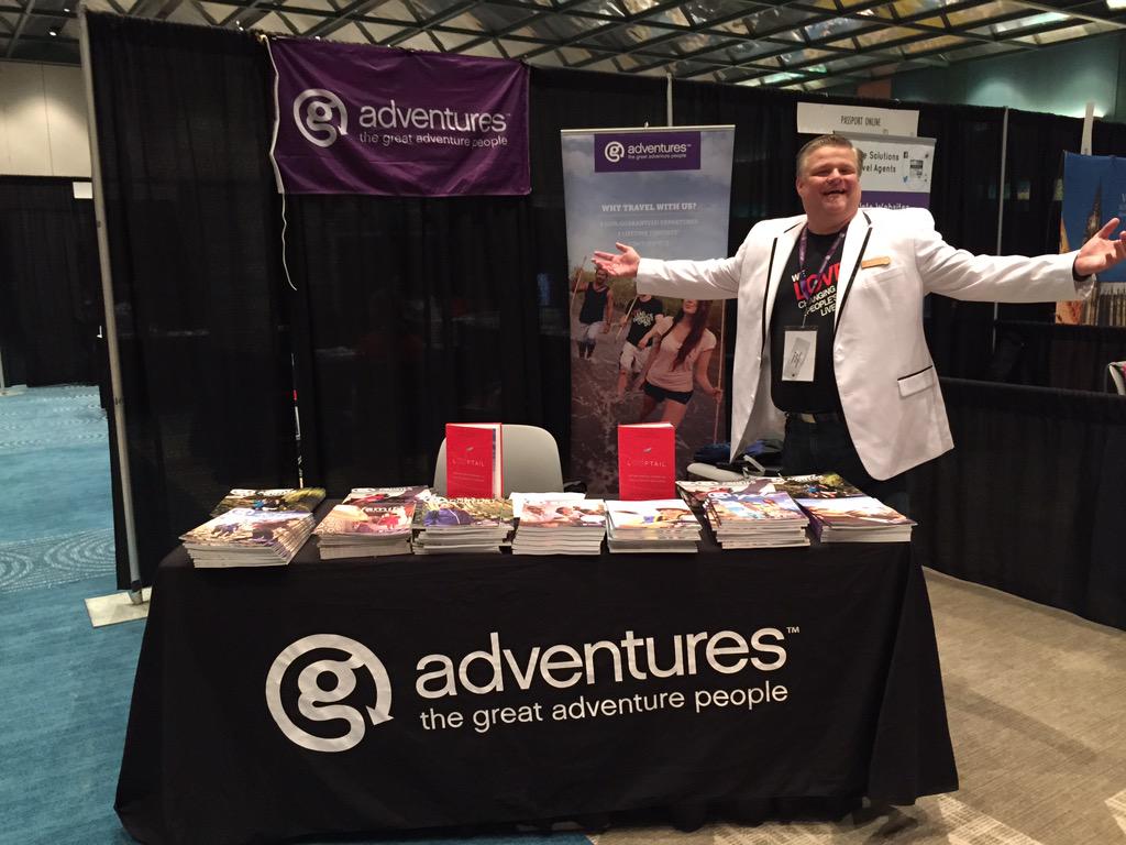 Chillbillyvacay's tweet photo. Bout to create some happiness up in here #TPIX2015 @gadventures in the house. http://t.co/egT77sZJr8