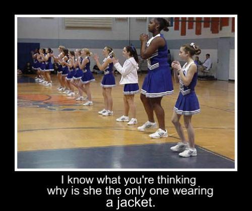 Mr_Grunitzky's tweet photo. why is she the only one in a pullover http://t.co/wK7z9G1F6z