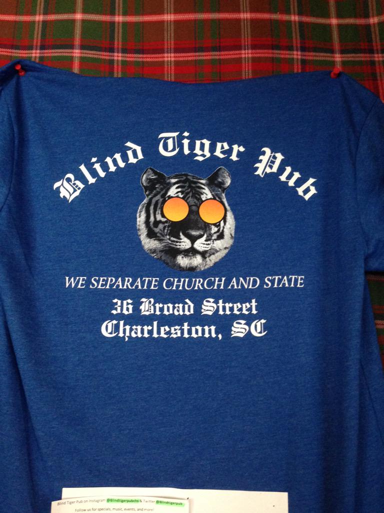 blindtigerpub's tweet photo. WE ARE OPEN! And will be for quite sometime. Come party with us and grab yourself a t-shirt to remember us by #chs http://t.co/CnSYdxLH8J