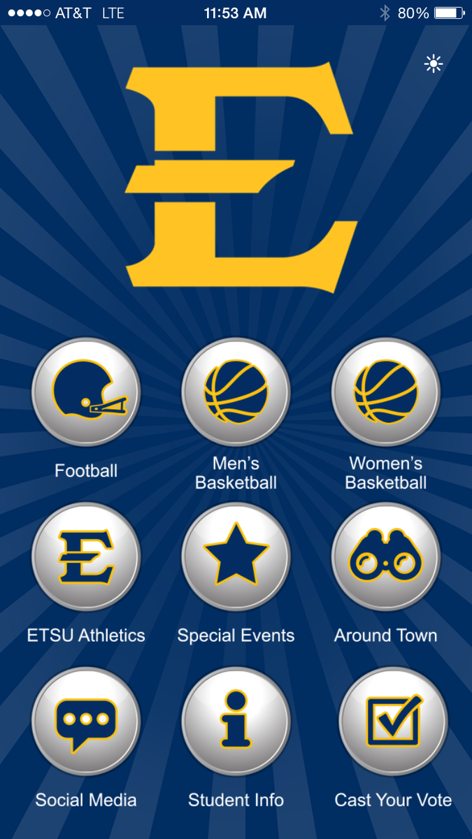 ETSUAthletics's tweet photo. Download the #ETSUGameTime app today! iOS users: http://t.co/qpYlKj4Crd / Android users: http://t.co/SlPM5VAQjE http://t.co/IUsHXECyeS