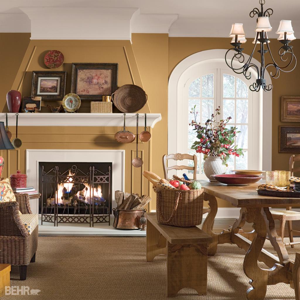 BehrPaint's tweet photo. RT if Harvest Time S300-6 has you dreaming of cool fall nights. #BEHR #TrueToHue http://t.co/mP84XjpGhY
