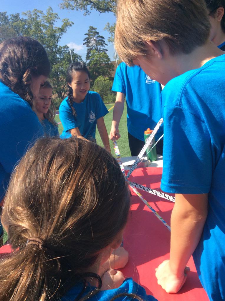 sarekitchen's tweet photo. I was proud of my advisory as they displayed serious teamwork today during Bondfest! @DCDSchool #DCDSfun http://t.co/wc1aJJxtLt