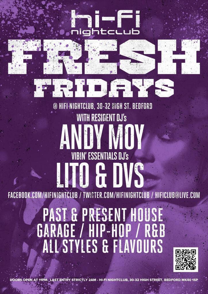 Tonight at #hifibedford <a href="/andymoydj/">Andy Moy</a> playing you the best in #house #urban #rnb #dnb ! 💃💃💃