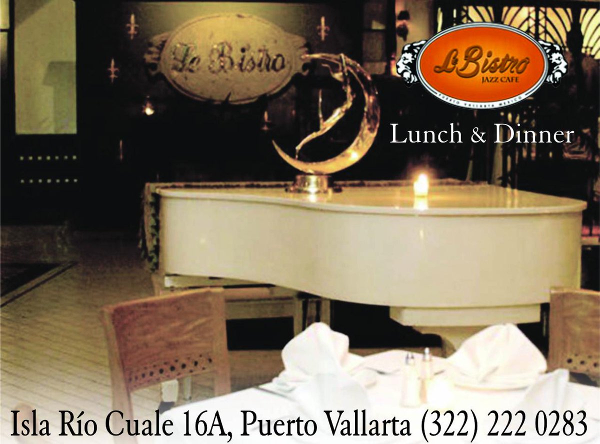 LeBistroPV's tweet photo. Tonight enjoy a delicious dinner with a great live music alongside the Cuale River.
@LeBistroPV #PuertoVallarta http://t.co/btmdE1Z9Ks