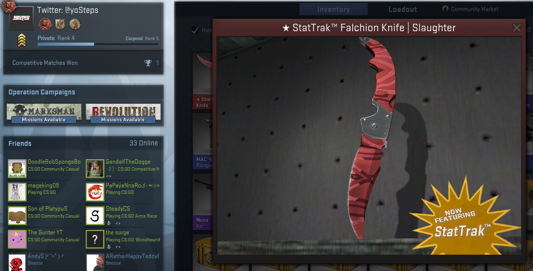 AV8Steps's tweet image. #CSGOgiveaway #CSGO
Knife Giveaway!
RT &amp;amp; FAV To Enter!
Must Be Following and Subscribed to: youtube.com/whossteps