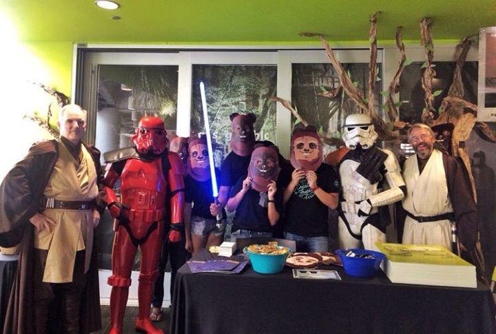 asgraphicstudio's tweet photo. An out-of-this-galaxy invasion at the A.S. Graphic Studio!! #firstfriday #returnofthetritons #ucsd http://t.co/NcgSNMnLab