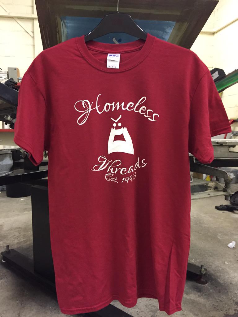 New T design. Email homeless_threads@outlook.com for details of all our products &amp; services