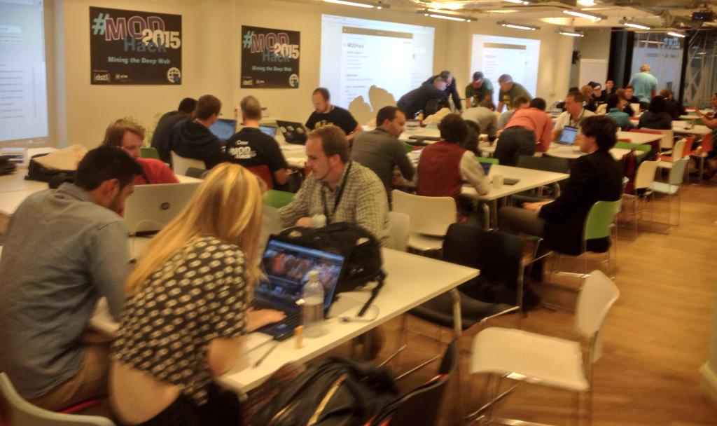foggie_esp's tweet image. The #MODHack2015 teams get down to business. First prizes tomorrow! @KTNUK_Maths @KTN_Creative @HackPartners @techUK