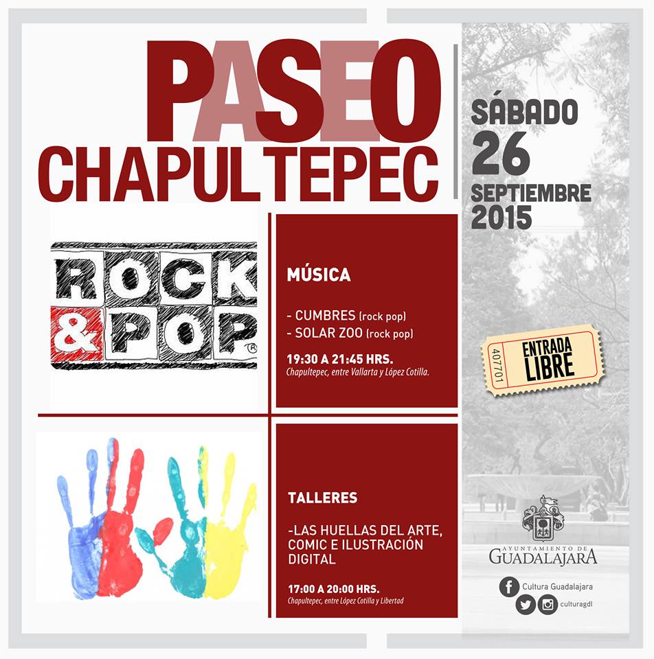 GuadalajaraGob's tweet image. Música, talleres y agradables momentos te esperan mañana en el #PaseoChapultepec. ¡No faltes!
Info: @CulturaGdl
