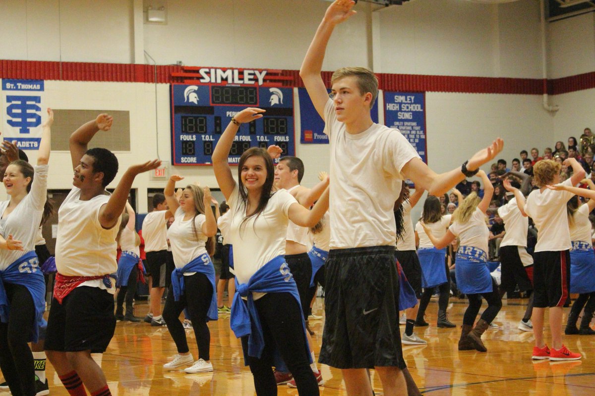 isd199's tweet photo. #simleyspartans #inspire199 Homecoming pep fest has Spartan Nation fired up & ready to go!: https://t.co/rnQKl9Q2p2 http://t.co/PETcwqHjPD