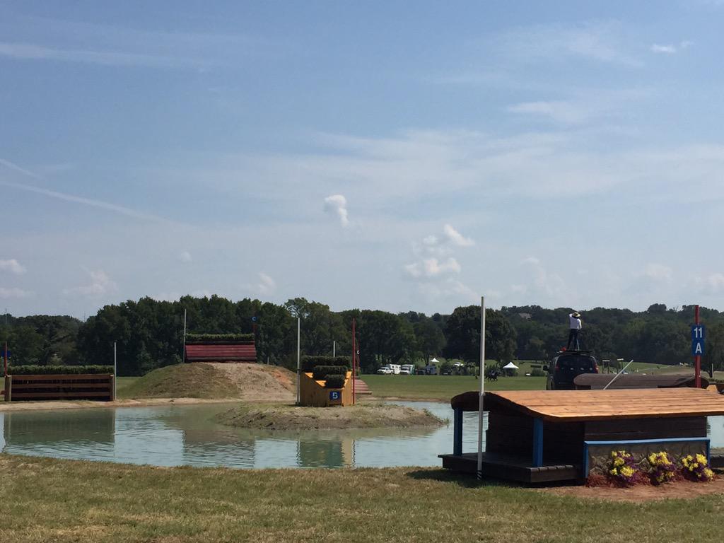 ChronofHorse's tweet photo. Here's the first water at the @USEventing AEC. #useaaec http://t.co/O9wgiR2qKp