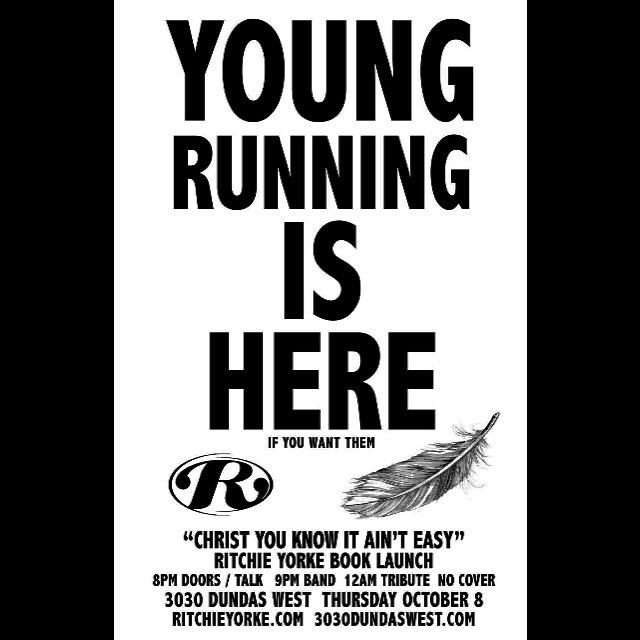 We're very excited for this event w/ <a href="/RitchieYorke/">Ritchie Yorke</a> @3030DundasWest! Who is he? Look him up &amp; have your mind blown!