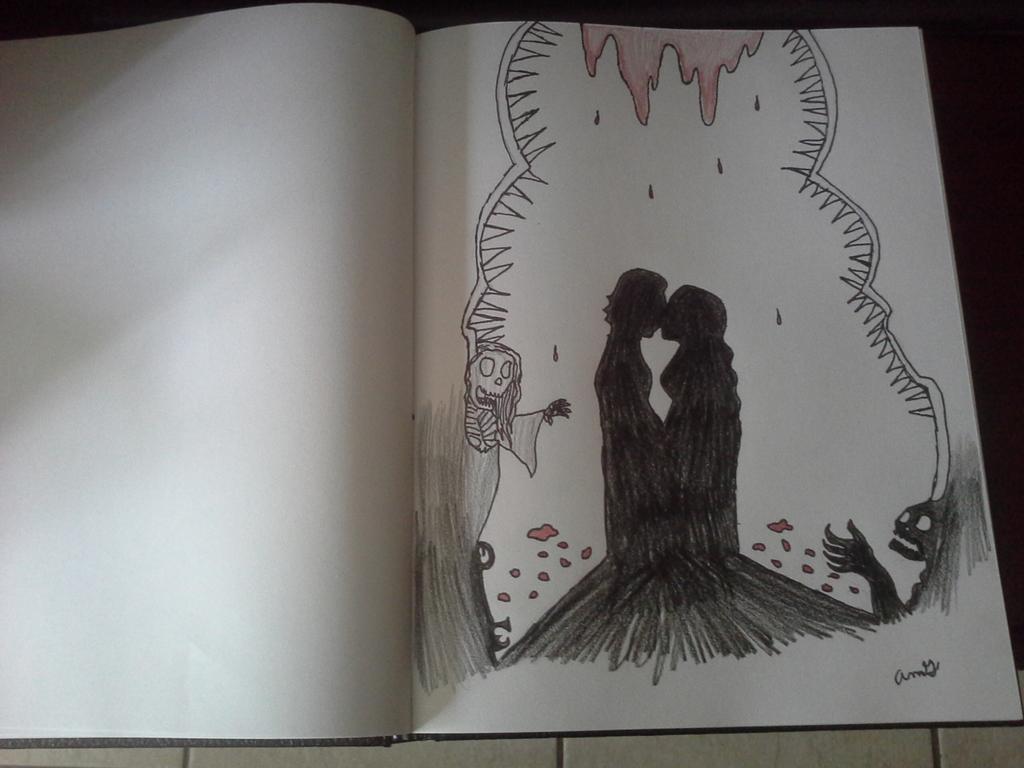 unknown03078908's tweet photo. Crimson peak art I made http://t.co/IyCaDY41EX