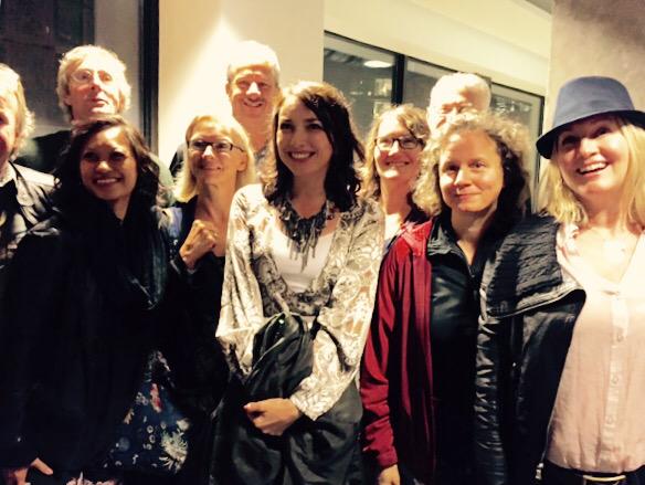 Marta and sangha guests after the screening of #hannahthefilm <a href="/VIFFest/">Vancouver International Film Festival</a> yesterday #Buddhism #vancouver