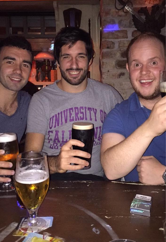 john_bean89's tweet photo. Out for a couple of pints they said.... #grannyannies #guiness @SRThompson91 @mcfeelpa http://t.co/lJgMaSAPT0