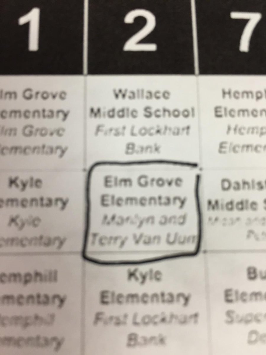 Elm Grove Elementary wins the second quarter's football square as well! Hays 32 - Lehman 0.