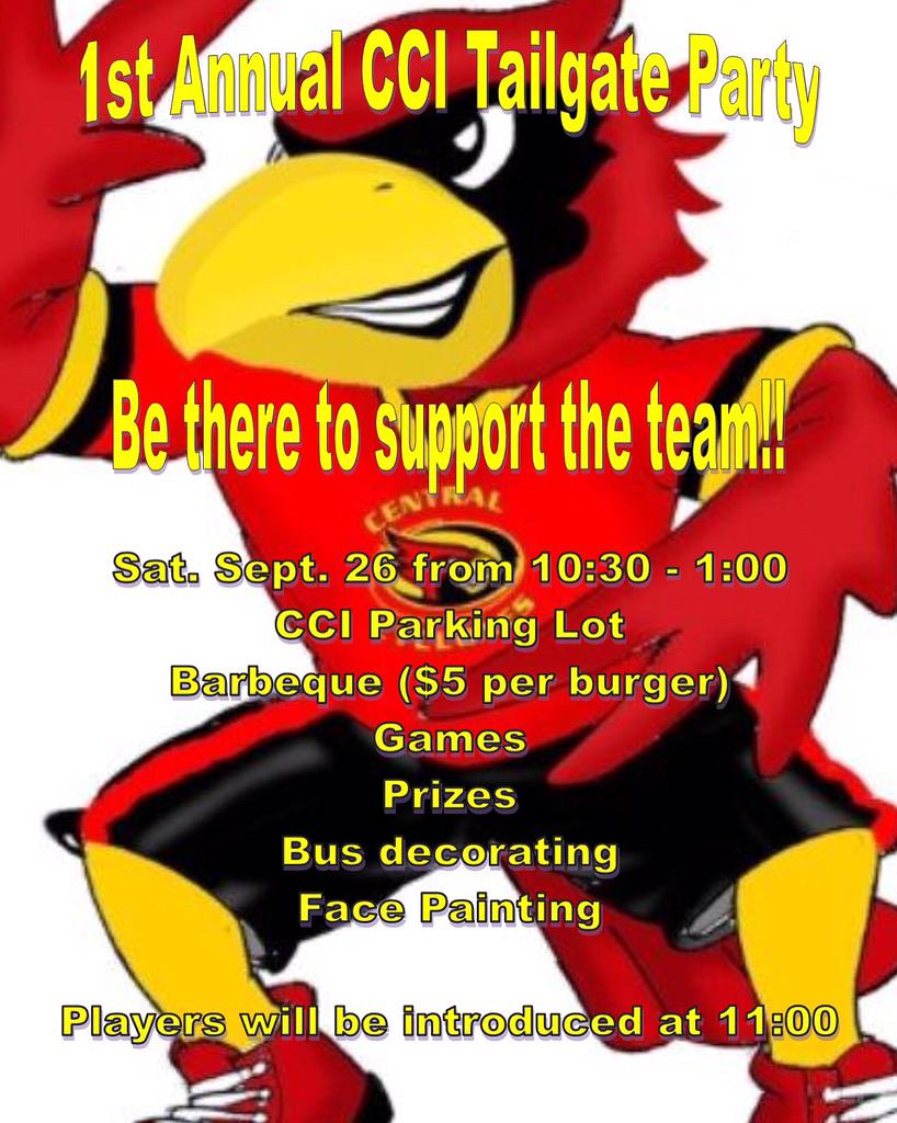 Tailgate Party Tomorrow!!