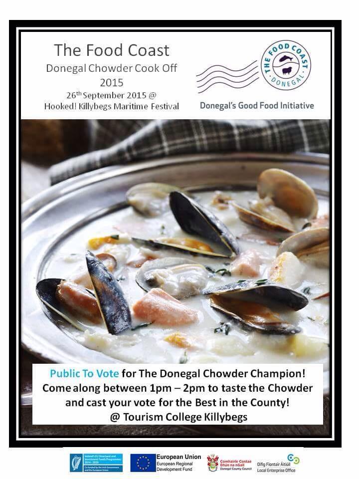 #latelate Thought I'd jump in with a plug for Donegal Chowder Championship at <a href="/HookedKillybegs/">Killybegs Community Council</a> with <a href="/Donegal_food/">Food Coast Donegal</a> :)