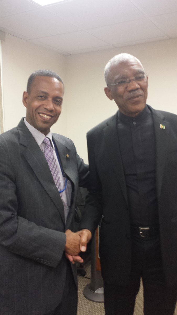 I met briefly today with President Granger (at the Guyana Mission in New York City) No to Venezuela...Guyana is ours!