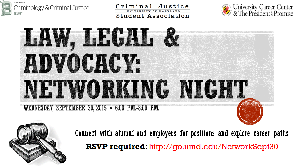 UMDEnglish's tweet photo. #StartNetworking w/criminal justice professionals & get info on career paths using these tips: http://t.co/KuwaHW9Hpe http://t.co/6xjea2G3Q0
