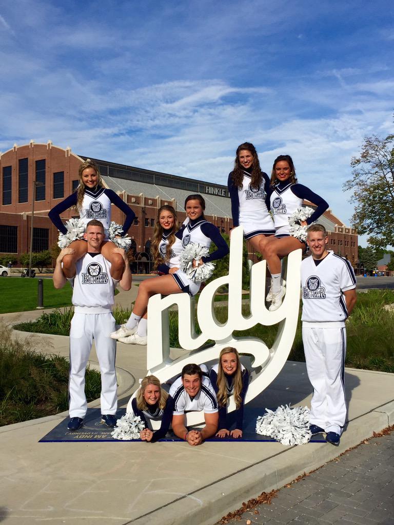 butlerucheer's tweet photo. Another #BUtiful day on campus! 💙🐶#LoveButler #LoveIndy #butlerhoco2015 #GoDawgs http://t.co/1uxU2sPtt9