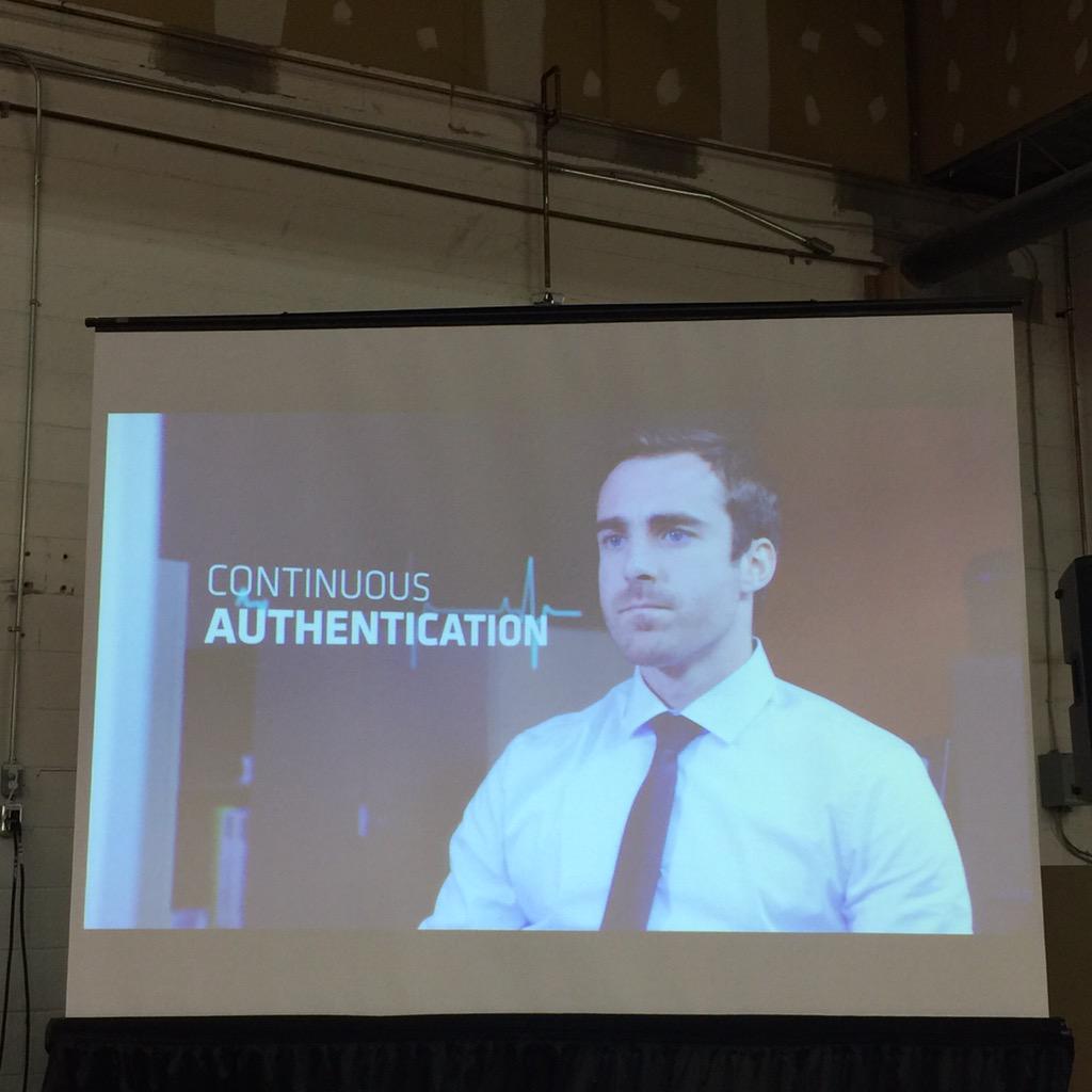 WeAreWearables's tweet photo. Watching a video on the @nymiband a wearable that uses your heart beat to authenticate you #WWOTT http://t.co/JLfFlYUv8r